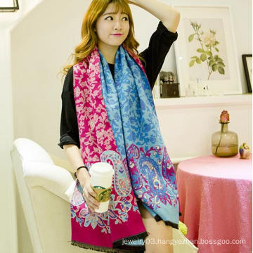 2015 new coming fashion floral lady promotional scarf